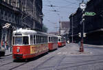 Wien WVB SL 71 (C1 112 (SGP 1955)) III, Landstraße, Rennweg / Landstraßer Hauptstraße im Juli 1975.