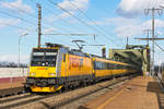 386 202 brachte am 29.01.2019 den Regiojet 1033 von Prag nach Wien.