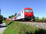 80 73 125-1 und Steuerlok 2016 071 bernahmen whrend der Rieder-Messe die Zugleistung R3475 ;110910