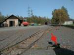 IRR,Dienstbahn,Werkplatz vom Steinbruch der IRR in Koblach/Vorarlberg am 15.10.01