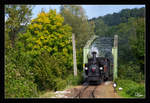 ÖGEG 298.102 der Steyrtalbahn Museumsstrecke, auf der Fahrt von Steyr nach Grünburg, hier bei der Querung der Steyr nahe Grünburg.