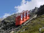 Groglockner-Gletscherbahn zwischen Kaiser-Franz-Josefs-Hhe und Pasterze; 27.07.2011