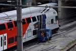 Fahrzeugreinigung am 24.09.2018 im Bahnhof Wien-Spittelau