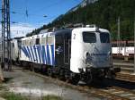 Ich machte heute wieder eine Tour nach Kufstein mit besserem Wetter: Hier die Zebra 139 213 abgestellt hinter der Rail Pool 186 105.