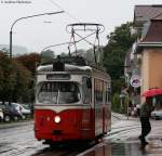 Wagen 8 zum Frank Josephs Platz kurz vor seinem Ziel 29.8.09