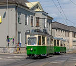 Graz     TW 206 + 319b als Sommerbim in der Eggenberger Straße, 25.07.2020 