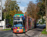 Graz     Graz Linien CR 652 als Linie 1 in der Schuberstraße beim Hilmteich, 05.10.2020.