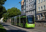 Graz     Graz Linien Variobahn 227 als Linie 5 am Kaiser Josef Kai, 15.09.2020.