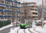 Graz Linien TW 508 als Linie 5, Maut Andritz, 03.12.2020  