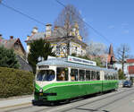 Unter dem Moto  Oster-Bim  pendelte der ehemalige Wiener E1 4706, und in Graz als Triebwagen 293 nummeriert, zwischen dem Jakominiplatz und Mariatrost hin und her, und wurde dabei von mir am