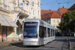 Tw.220 vom Typ  Variobahn  wartet am Eisernen Tor auf die Weiterfahrt.(19.10.2013)