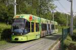 Triebwagen 659, Linie 6, Eisteichgasse am 6.05.2015.