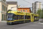 Triebwagen 667,Linie 6,Eisteichgasse am 6.05.2015.