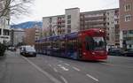 Am trüben 21.12.2018 befand sich der Flexity Outlook Cityrunner Nr.