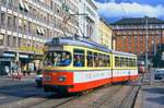 Innsbruck Tw 35 vor dem Hauptbahnhof, 10.09.1987.