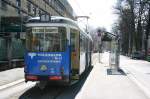 Wagen 35 der IVB am 14.4.2006 in der Haltestelle Hungerburgbahn.