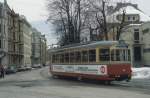 Innsbruck IVB SL 1 (Lohner-/ELIN-Grossraumtriebwagen 64) Conradstrasse / Sennstrasse am 23.