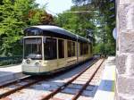 Pstlingbergbahn in der Endhaltestelle   Pstlingberg  am 3.7.2010.