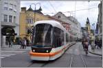 Bombardier Cityrunner Nr 33 am Taubenmarkt in Linz.