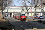 Wien Wiener Linien SL 25 (E1 4824 + c4 1301) XXII, Donaustadt, Kagran, Siebeckstraße am 13.