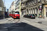 Wien Wiener Linien SL 5 (E1 4801 + c4 1321) VII, Neubau, Kaiserstraße / Stollgasse (Hst.