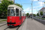 Wien Wiener Linien SL 25 (c4 1323 + E1 4795) XXII, Donaustadt, Langobardenstraße / Trondheimgasse (Hst.