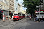 Wien Wiener Linien SL 6 (E1 4509 + c3 1222) X, Favoriten, Quellenstraße / Favoritenstraße am 27.