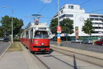 Wien Wiener Linien SL 25 (E1 4776 + c4 13xx) XXI, Donaustadt, Wagramer Straße / Erzherzog-Karl-Straße (Hst.