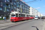 Wien Wiener Linien SL 26 (E1 4792 + c4 1342) XXII, Donaustadt, Donaufelder Straße / Josef-Baumann-Gasse (Hst. Josef-Baumann-Gasse) am 26. Juni 2017.