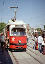 Wien Wiener Linien SL 1 (E1 4853) I, Innere Stadt, Franz-Josefs-Kai / Schwedenplatz am 26.