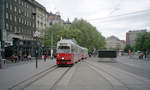 Wien Wiener Linien SL 1 (E1 4519 + c3 1261) I, Innere Stadt, Franz-Josefs-Kai / Schwedenplatz am 2.