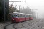 Wien Wiener Linien SL 6 (E1 4528 + c4 1305) XI, Simmering, Kaiserebersdorf, Lichnovskygasse / Pantucekgasse am 16.
