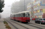 Wien Wiener Linien SL 6 (c4 1308 + E1 4524) XI, Simmering, Kaiserebersdorf, Pantucekgasse am 16.