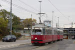 E1 4733 mit c4 1327 auf der Linie 25 kurz vor der Haltestelle Polgarstraße, 10.11.2017