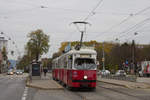 E1 4786 mit c4 1354 auf der Linie 25 in der Haltestelle Polgarstraße, 10.11.2017