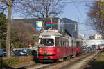 E1 4743 mit c4 1325 auf der Linie 25 in der Wagramer Straße, 15.11.2017