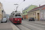 Wien Wiener Linien SL 26 (E1 4781 + c4 1338) XXII, Donaustadt, Kagran, Donaufelder Straße / Saikogasse am 18.
