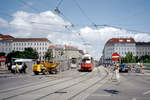 Wien Wiener Linien SL 5 (E1 4556) Friedensbrücke am 4.