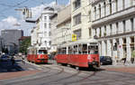 Wien Wiener Linien SL 33 (E1 4763 / E1 4802) XX, Brigittenau, Jägerstraße / Wallensteinstraße / Wallensteinplatz am 4.