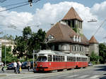 Wien Wiener Linien SL 5 (E1 4555 + c3 1216) II, Leopoldstadt, Am Tabor am 4.