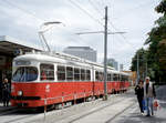 Wien Wiener Linien SL 31 (E1 4803 + c4 1345) I, Innere Stadt, Haltestelle Schottenring (Einstieg) am 6.