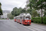 Wien Wiener Linien SL 43 (E1 4865 + c4 1361) I, Innere Stadt / IX Alsergrund,  Universitätsstraße am 6.