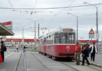 Wien Wiener Linien SL D (c5 1429 + E2 4029) III, Landstraße, Arsenalstraße (Hst. Südbahnhof) am 6. August 2010. - Scan eines Farbnegativs. Film: Fuji S-200. Kamera: Leica C2.