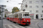 Wien Wiener Linien SL 2 (E1 4556 + c3 1207) XVI, Ottakring, Ottakringer Straße / Sandleitengasse / Maroltingergasse am 19. Oktober 2010. - Scan eines Farbnegativs. Film: Fuji S-200. Kamera: Leica C2.