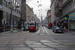 Wien Wiener Linien SL 49 (E1 4552) XV, Rudolfsheim-Fünfhaus, Märzstraße / Neubaugürtel am 16.