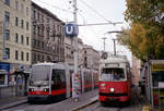 Wien Wiener Linien SL 6 (B 624) / SL 18 (E1 4740 + c3 1124) Neubaugürtel / Hütteldorfer Straße (Endst.