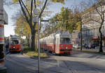 Wien Wiener Linien SL 9 (E1 4849) / SL 18 (E1 4740 + c3 1214) Neubaugürtel / Märzstraße am 22.