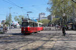 Wien Wiener Linien SL D (E2 4304 + c5 1504) I, Innere Stadt, Franz-Josefs-Kai / Marienbrücke / Rotenturmstraße am 21.