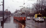 Wien Wiener Linien SL D (E2 4007) I, Innere Stadt, Dr.-Karl-Renner-Ring / Parlament im Februar 2016.