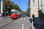 Wien Wiener Linien SL 49 (c4 1354 + E1 4548) XIV, Penzing, Oberbaumgarten, Hütteldorfer Straße / Hochsatzengasse am 31.